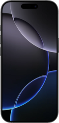 Representative Apple iPhone 16 Pro in Black Titanium. Not a photo of the specific pre-owned device.