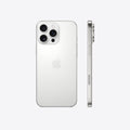 Representative rear view of Apple iPhone 16 Pro Max in White Titanium. Not a photo of the specific pre-owned device.